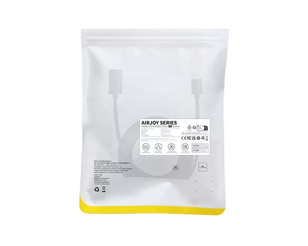 Кабел Baseus  AirJoy Series USB 3.0 мъжки към женски 2м B00631103111-03 - черен 9