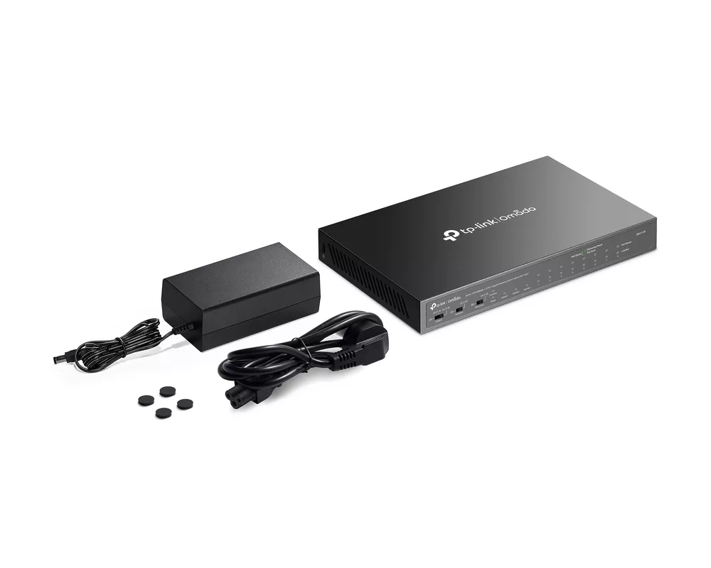 Switch (Комутатор) TP-Link Omada DS111P 8-порта 10/100Mbps + 3-порта Gigabit с 8-порта PoE+ 11
