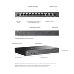 Switch (Комутатор) TP-Link Omada DS111P 8-порта 10/100Mbps + 3-порта Gigabit с 8-порта PoE+ 12