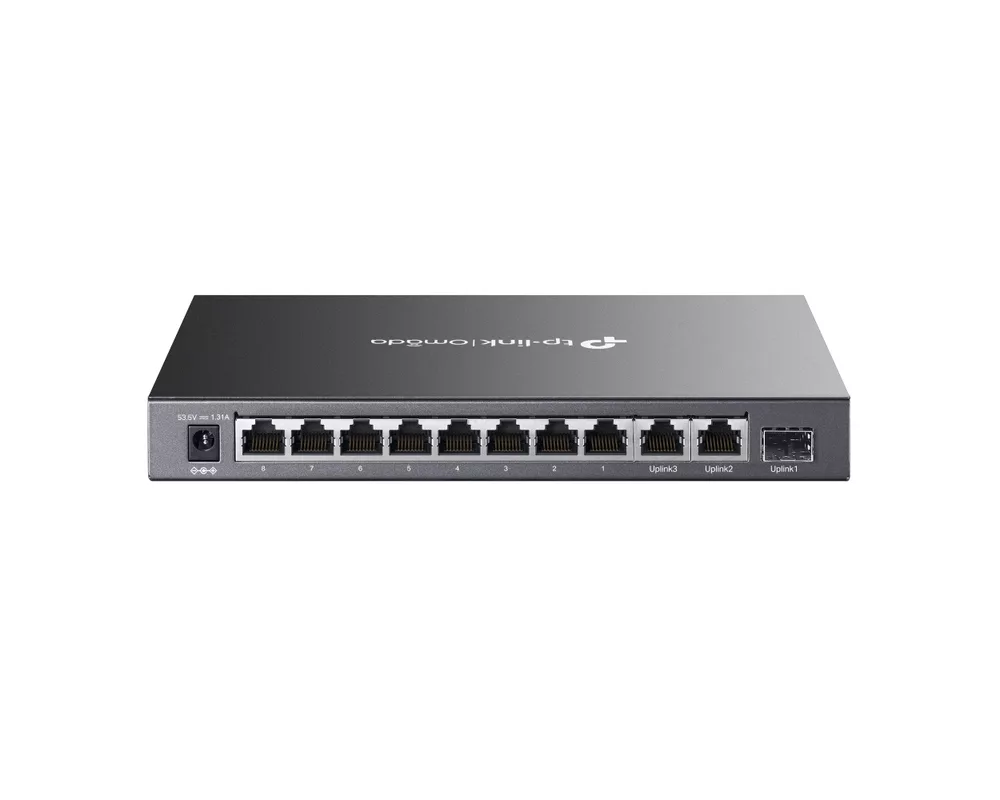 Switch (Комутатор) TP-Link Omada DS111P 8-порта 10/100Mbps + 3-порта Gigabit с 8-порта PoE+ 2