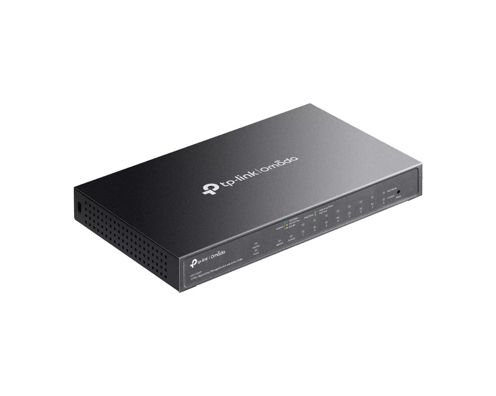 Switch (Комутатор) TP-Link Omada ES210GMP Gigabit Easy Managed Switch с 8 PoE+ порта 2