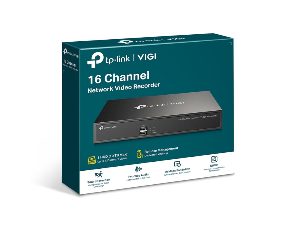 NVR - Цифрово записващо у-во TP-Link VIGI NVR1016H 11