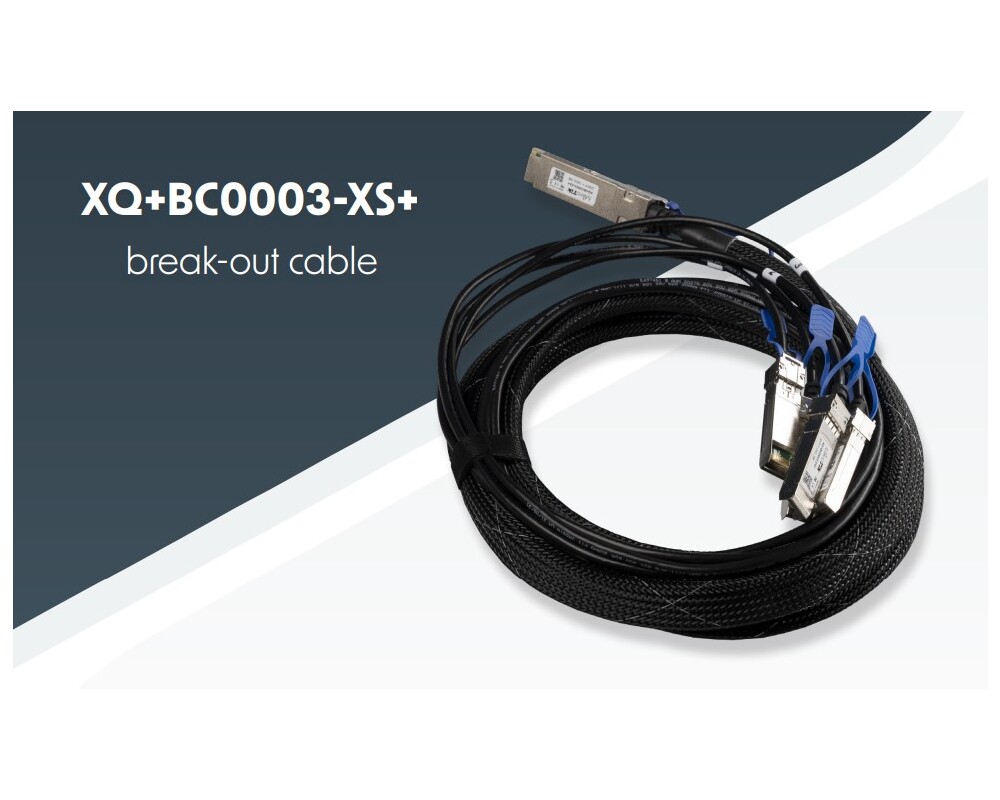 Кабел 100G direct attach QSFP28 кабел към 4x SFP28 XQ+BC0003-XS+ 2