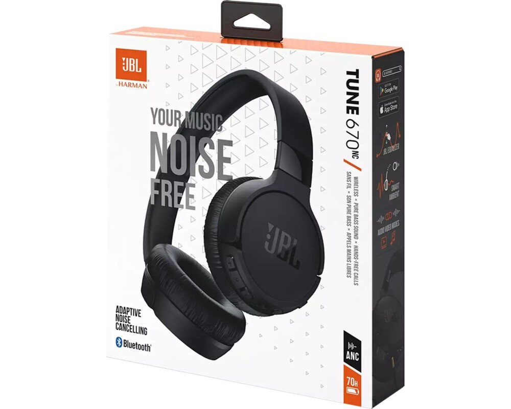 Слушалки JBL Bluetooth Tune 670NC - черни 7