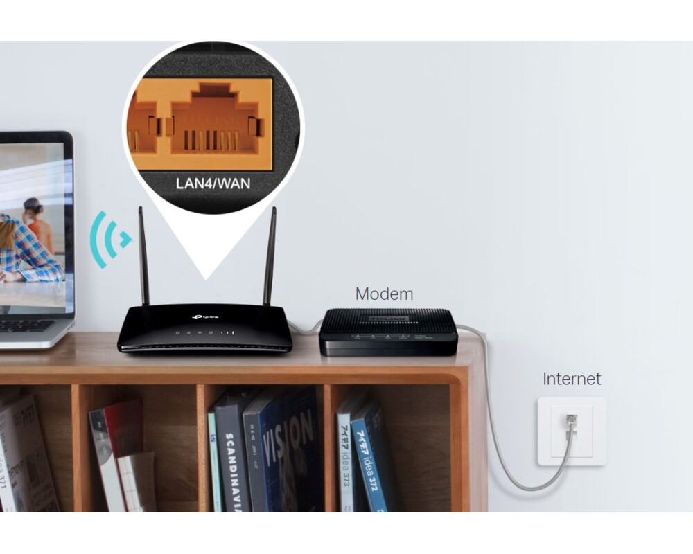 Рутер TP-Link Archer MR202 4G LTE AC750 2-лентов 11