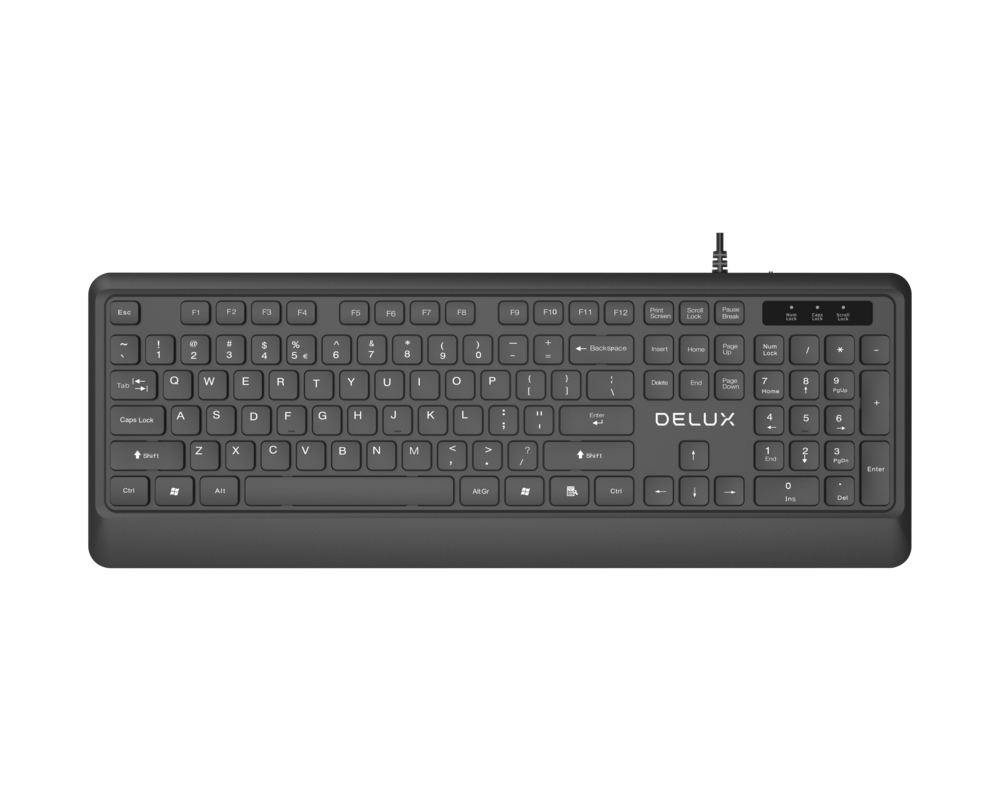 Клавиатура Delux K7009BU с БДС кирилизация 5