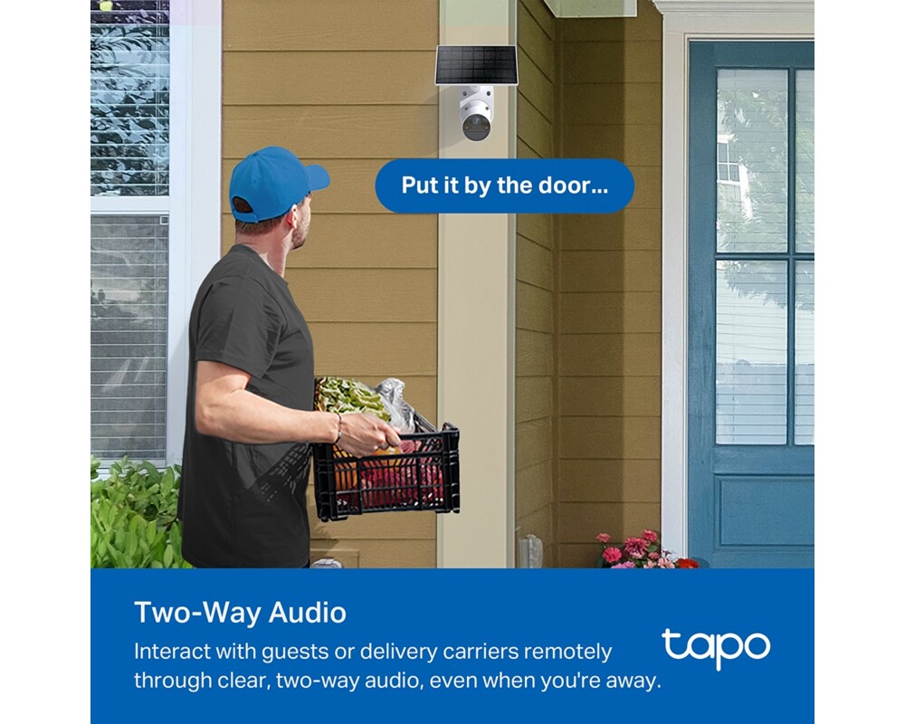 Цифрова IP камера Комплект интелигентна безжична охранителна камера със слънчев панел TP-Link Tapo TC82 KIT 17