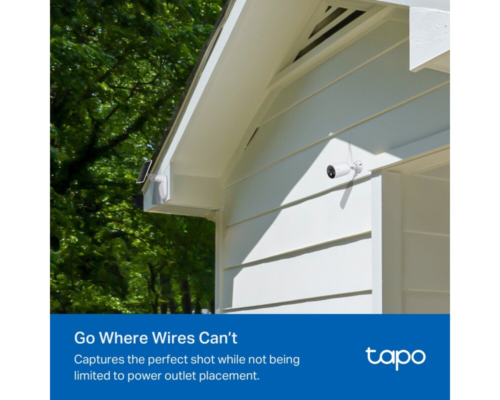 Цифрова IP камера Комплект интелигентна безжична охранителна камера със слънчев панел TP-Link Tapo TC85 KIT 6