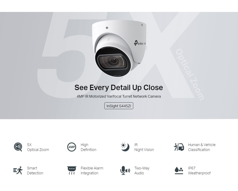 Цифрова IP камера TP-Link VIGI InSight S445ZI 5