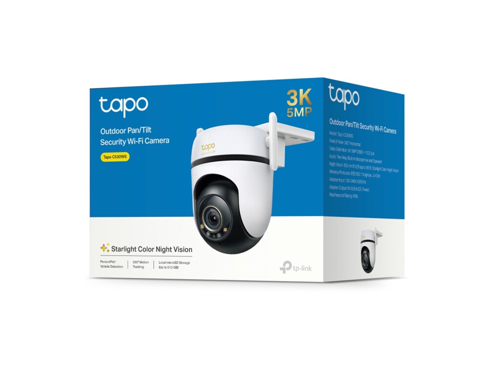 Цифрова IP камера TP-Link Tapo C530WS 3K 5MP панорамна 5