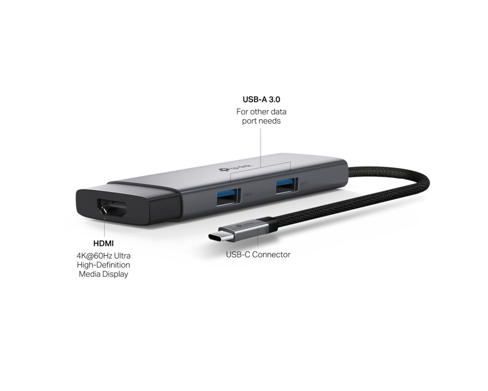 USB хъб TP-Link Type-C 5 в 1 UH5020C 3