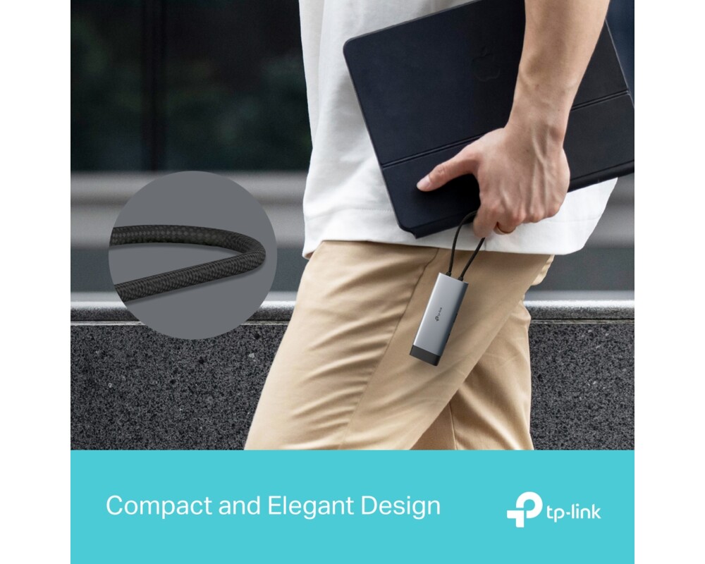 USB хъб TP-Link Type-C 5 в 1 UH5020C 8