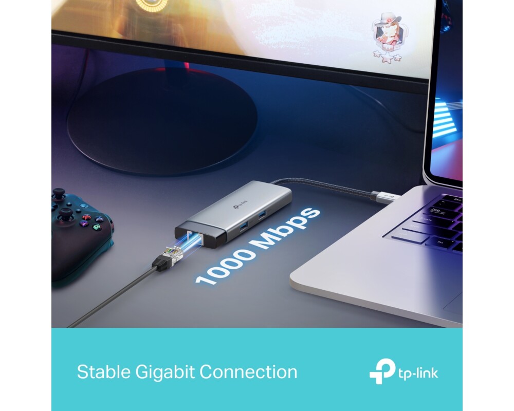 USB хъб TP-Link Type-C 6 в 1 UH6120C 7