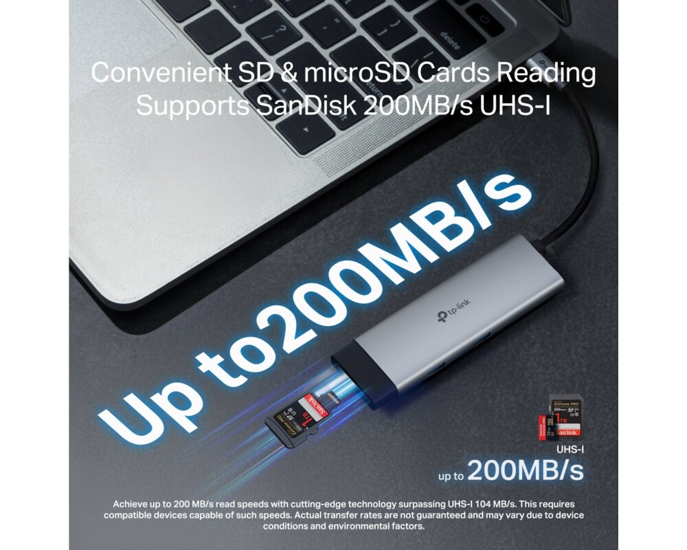 USB хъб TP-Link Type-C 7 в 1 UH7020C 7