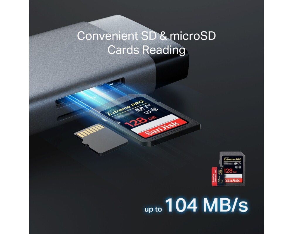 USB хъб TP-Link Type-C 9 в 1 UH9120C 9