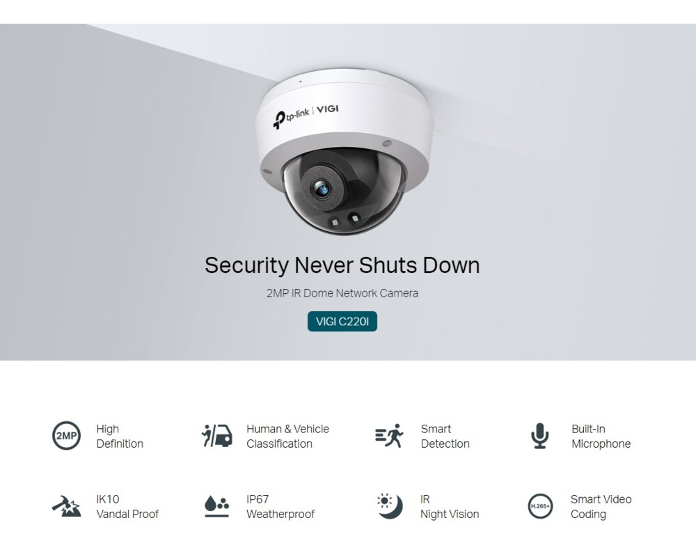 Цифрова IP камера TP-Link VIGI C220I(2.8mm) 6