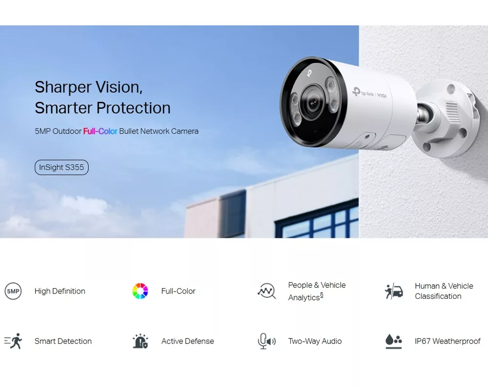 Цифрова IP камера TP-Link VIGI InSight S355(6mm) 5