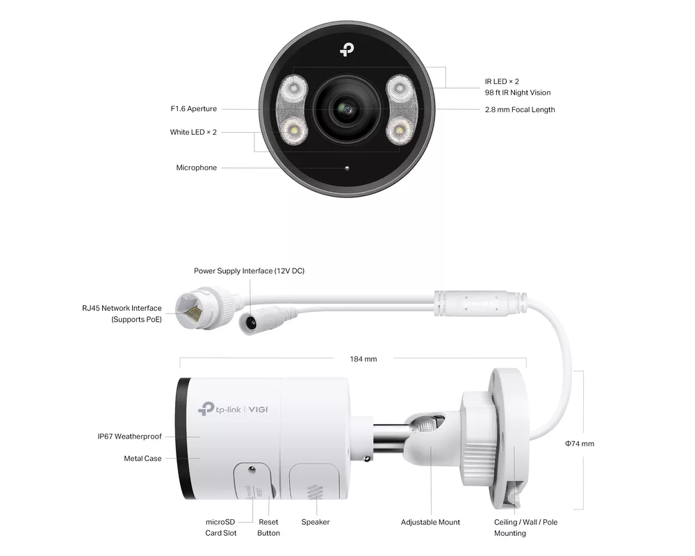Цифрова IP камера TP-Link VIGI InSight S385(4mm) 9