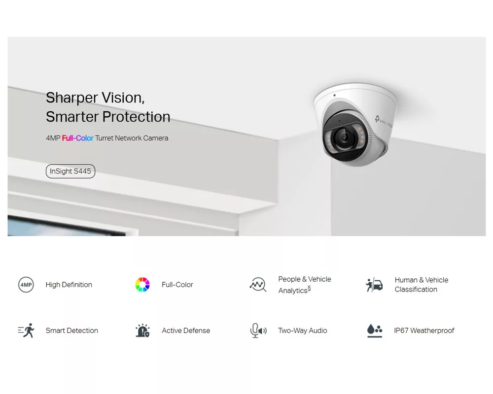 Цифрова IP камера TP-Link VIGI InSight S445(4mm) 6