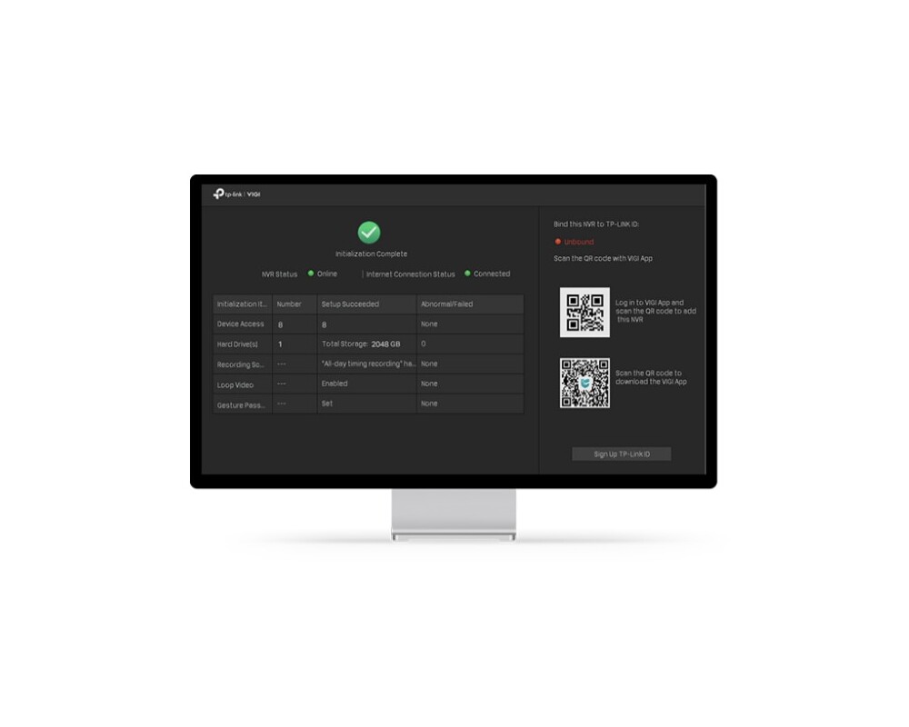 NVR - Цифрово записващо у-во TP-Link VIGI NVR1108H-W 8-канален 8