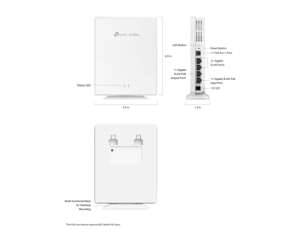 Access point (Точка за достъп) TP-Link Omada EAP650-Desktop AX3000 Wi-fi 6 14