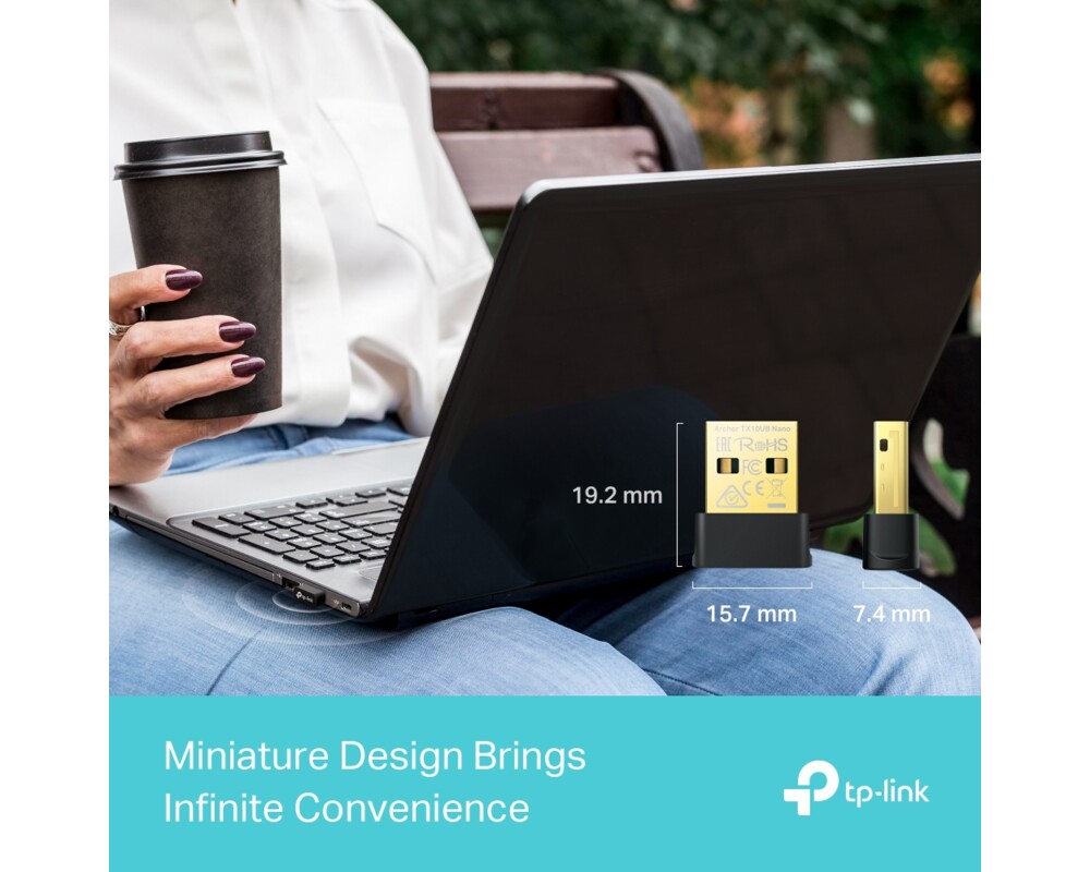 Мрежова карта TP-Link Archer TX10UB Nano AX900 Wi-Fi 6 Bluetooth 5.3 10