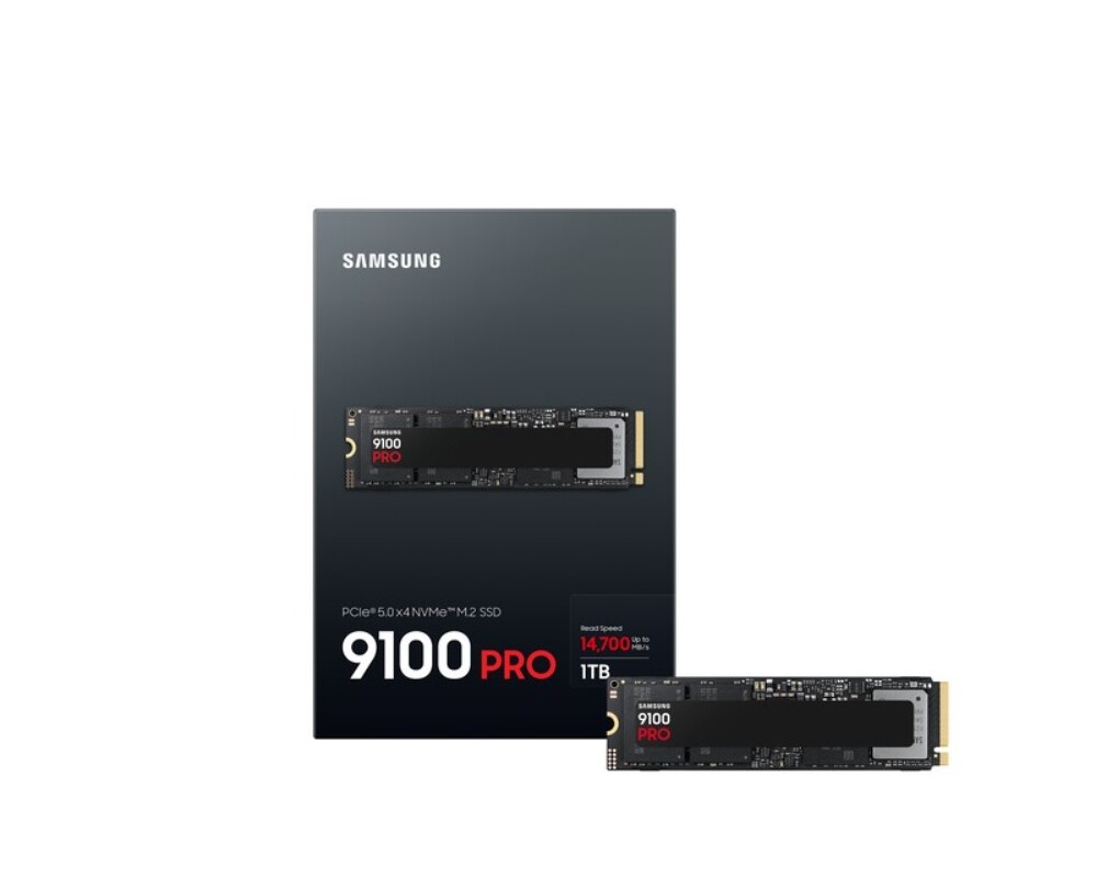 SSD Samsung SSD 9100 PRO 1TB PCIe 5.0 NVMe 2.0 M.2  Read 14700 MB/s Write 13300 MB/s 13
