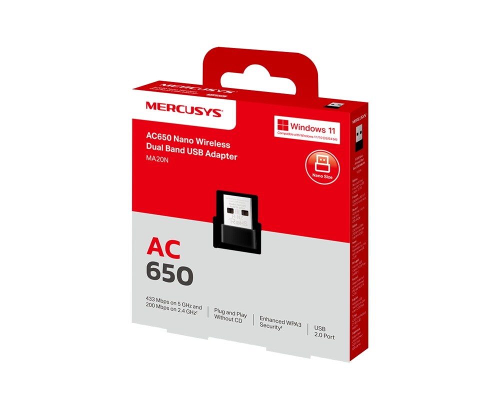 Мрежова карта Mercusys MA20N AC650 8
