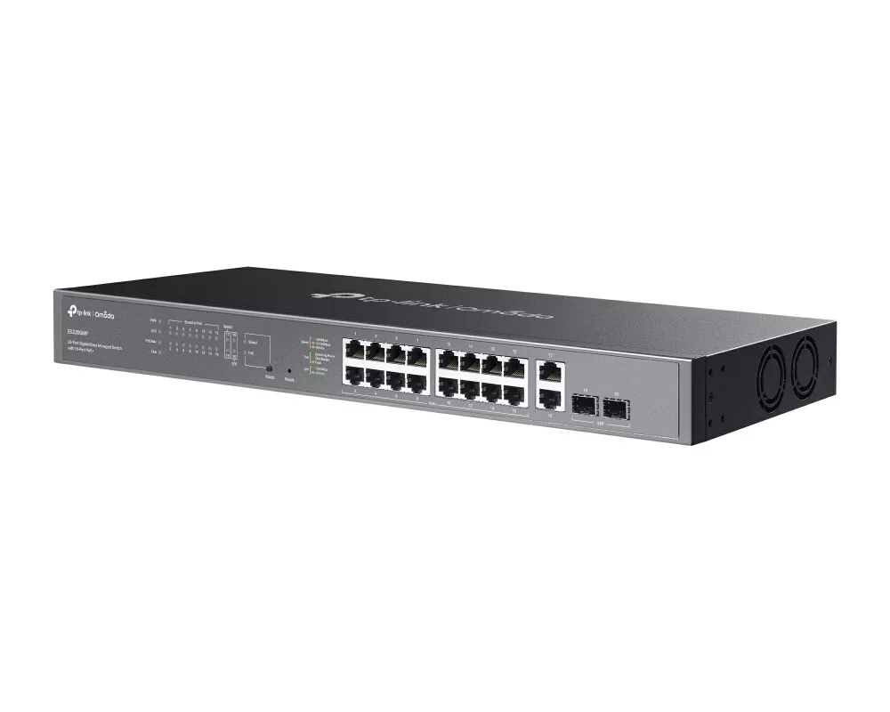 Switch (Комутатор) TP-Link Omada ES220GMP Gigabit Easy Managed Switch с 16 PoE+ порта 2
