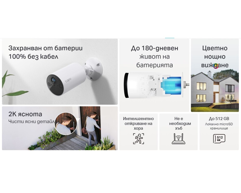 Цифрова IP камера TP-Link Tapo C410(2-pack) 8