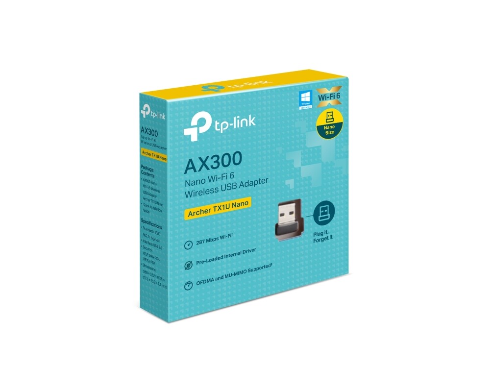 Мрежова карта TP-Link Archer TX1U Nano AX300 Wi-Fi 6 8