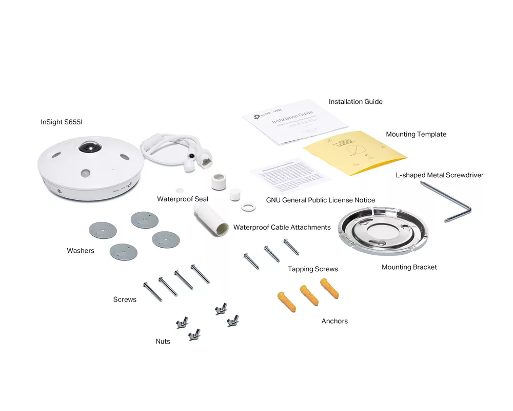 Цифрова IP камера TP-Link VIGI InSight S655I Fisheye 5
