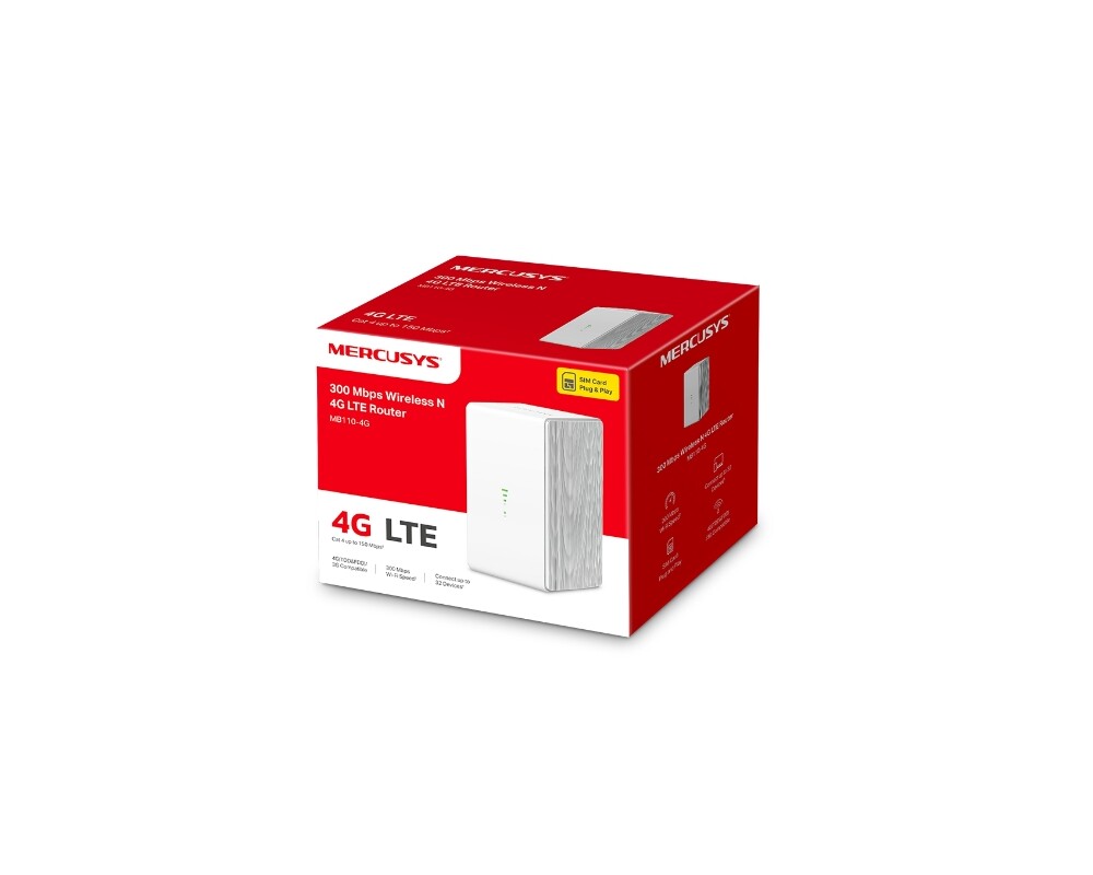 Рутер Mercusys MB110-4G N 300 Mbps 3