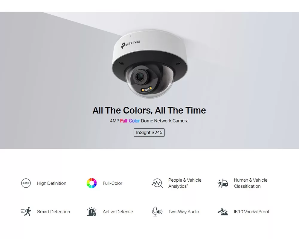 Цифрова IP камера TP-Link VIGI InSight S245(4mm) 5
