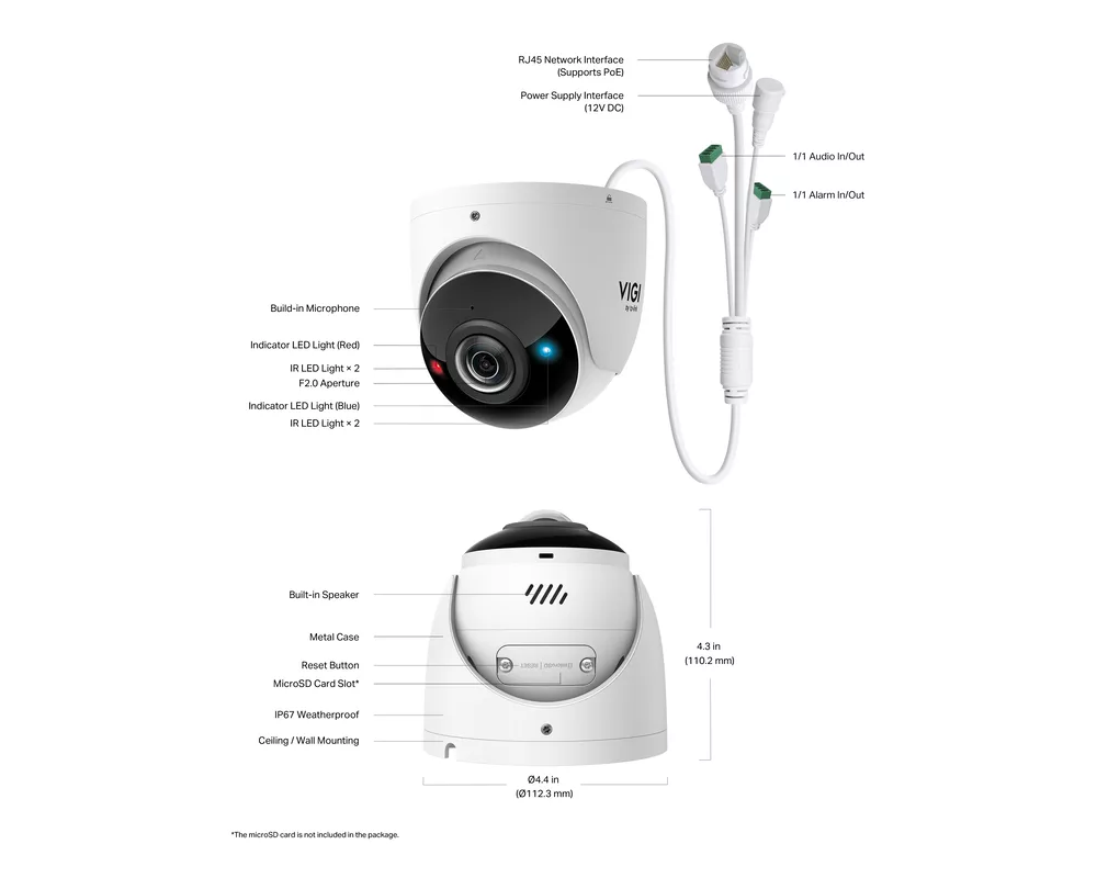 Цифрова IP камера TP-Link VIGI InSight S485PI 12
