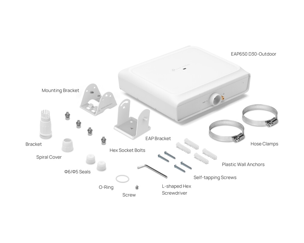 Access point (Точка за достъп) TP-Link Omada EAP650 D30-Outdoor AX3000 Indoor/Outdoor WiFi 6 Access Point 12
