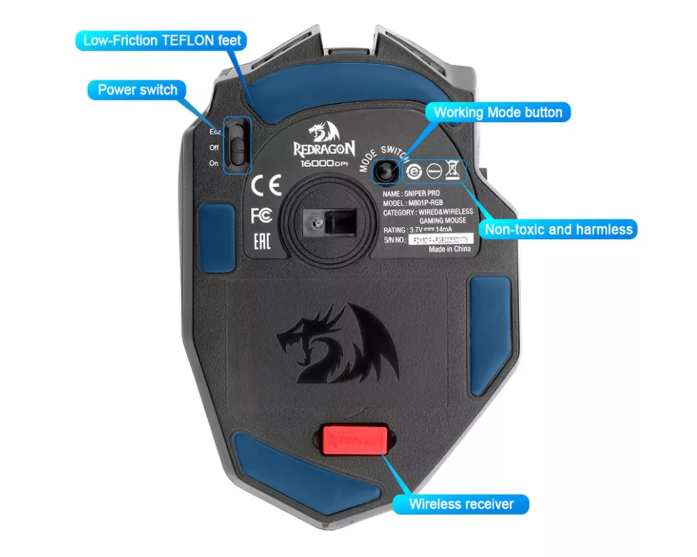 Мишка Redragon Sniper Pro M801P-RGB 11