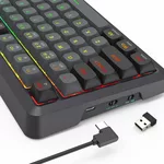 Клавиатура Redragon Bragi Pro Bluetooth K688GB-RGB-PRO - черно/сиво 6