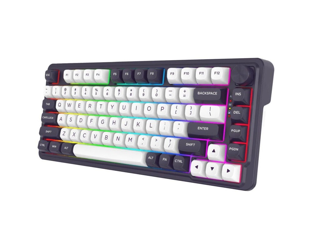 Клавиатура Redragon Finke K715 с Bluetooth и кабел, RGB осветление - черно/бяло 2