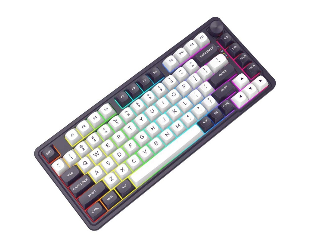 Клавиатура Redragon Finke K715 с Bluetooth и кабел, RGB осветление - черно/бяло 3