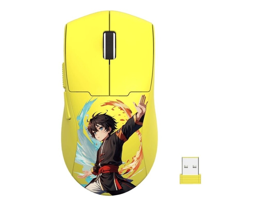 Мишка Redragon K1ng Max Anime M918AKB-PRO - жълта 2