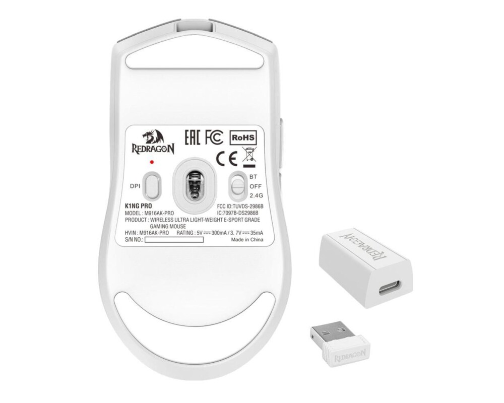 Мишка Redragon K1ng Max Anime M918AKG-PRO - бяла 15