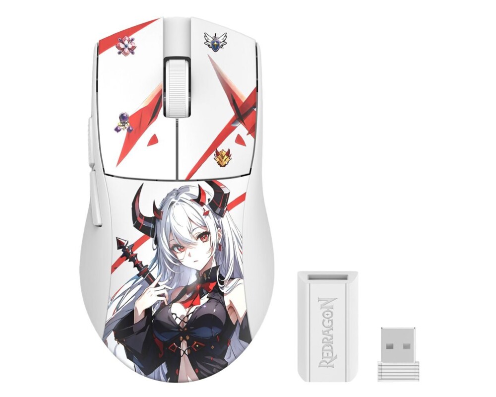 Мишка Redragon K1ng Max Anime M918AKG-PRO - бяла 7
