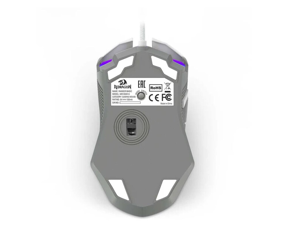 Мишка Redragon Ranger Basic M910H с RGB осветление - бяла 5
