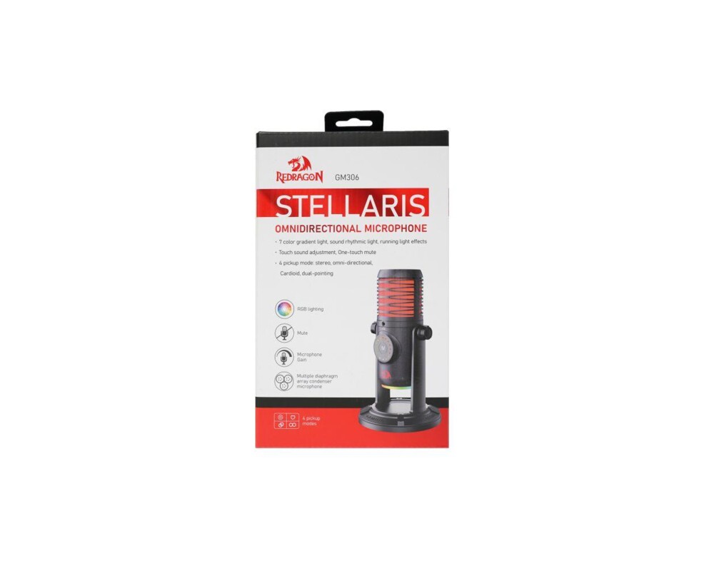 Микрофон Redragon Stellaris GM306 – RGB USB със стойка и многофункционални режими 9