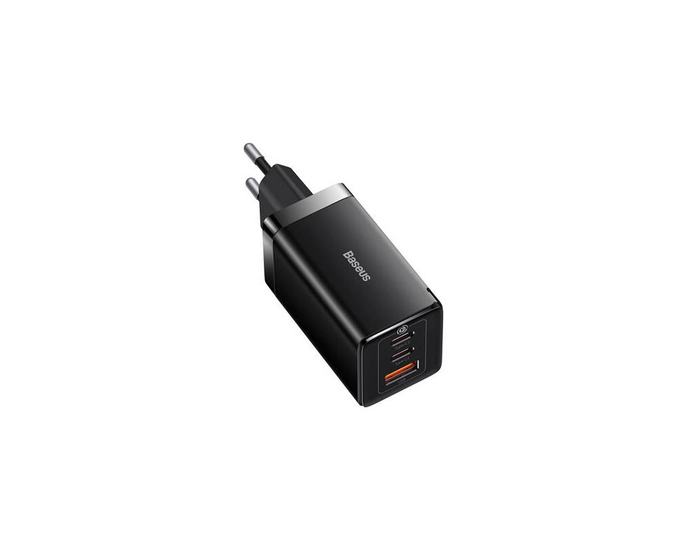 Зарядно Baseus GaN5 Pro fast charger 2xUSB-C+USB 65W CCGP120201 - черно 2