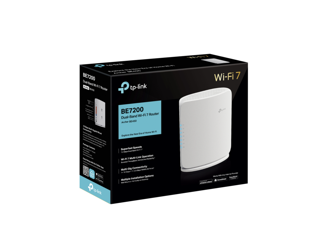 Рутер TP-Link Archer BE450 BE7200 2-лентов 10