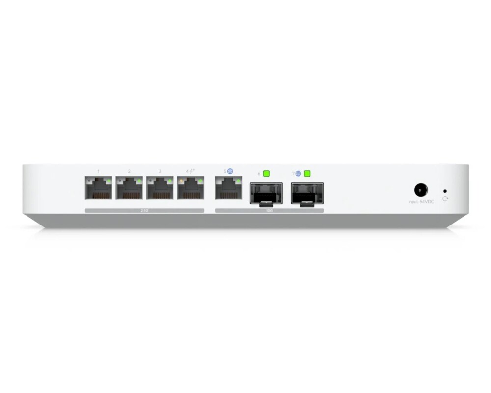 Рутер Ubiquiti UniFi UCG-Fiber-EU Desktop 10G Cloud Gateway with integrated PoE switch 14