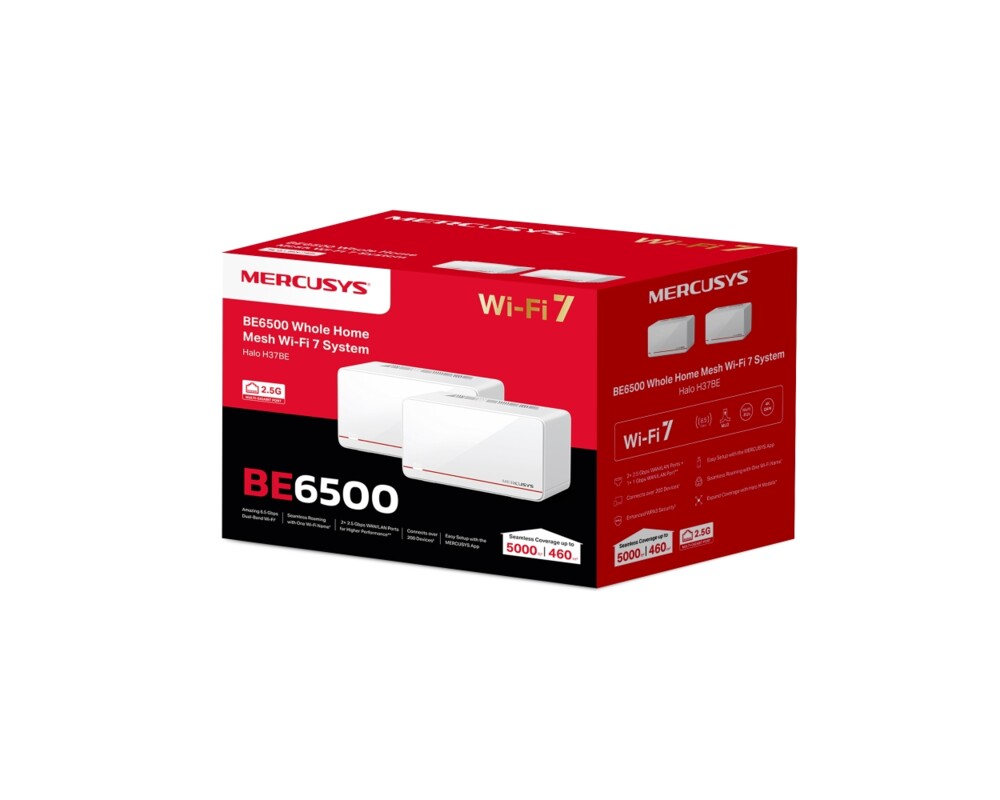 Рутер Mercusys Halo H37BE(2-pack) BE6500 10