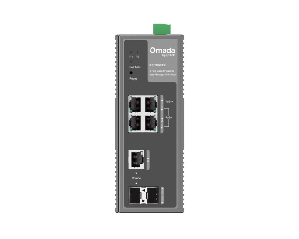 Switch (Комутатор) TP-Link Omada IES206GPP с 3 PoE+ порта и 1 PoE++ порта 2